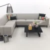 Boavista/Cuba Sunbrella loungeset - Nature Grey - 4-delig - Links