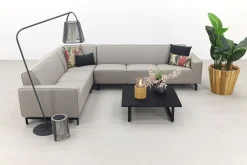 Boavista/Cuba Sunbrella loungeset - Nature Grey - 4-delig - Links