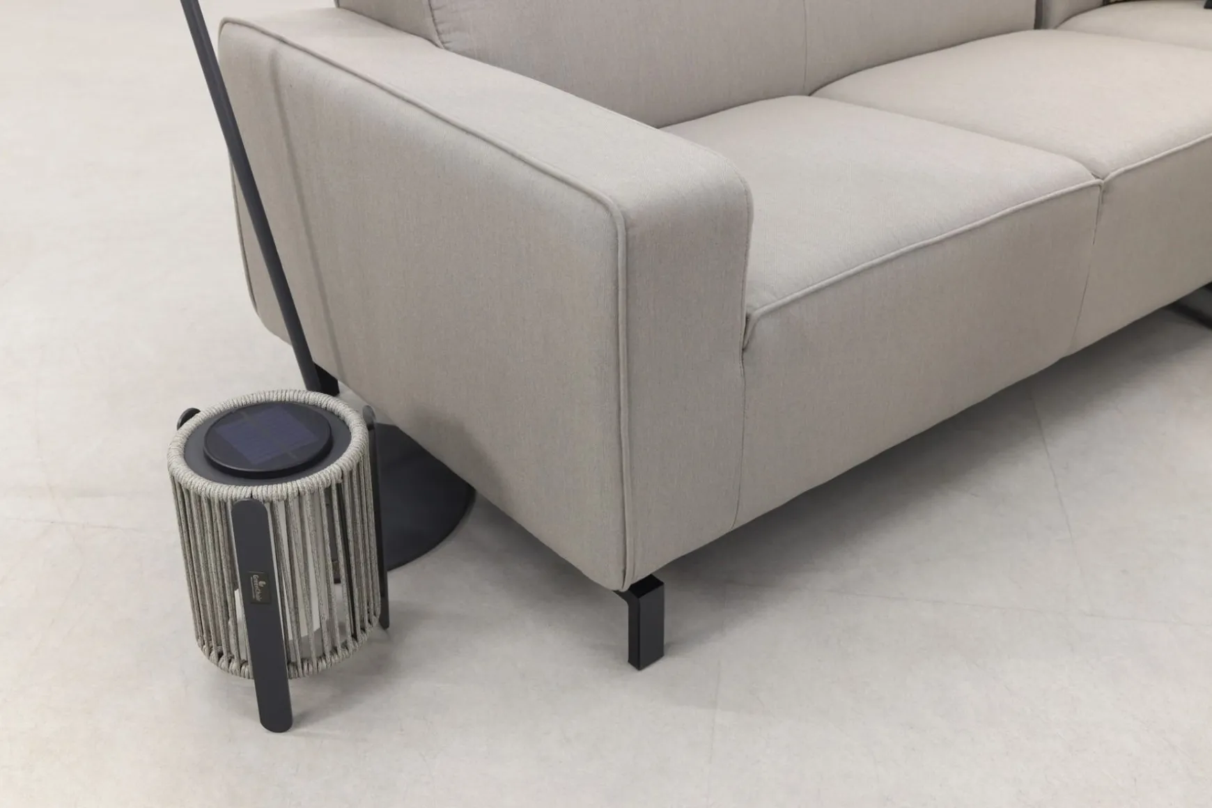 Boavista/Cuba Sunbrella loungeset - Nature Grey - 4-delig - Links