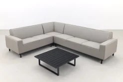 Boavista/Cuba Sunbrella loungeset - Nature Grey - 4-delig - Links