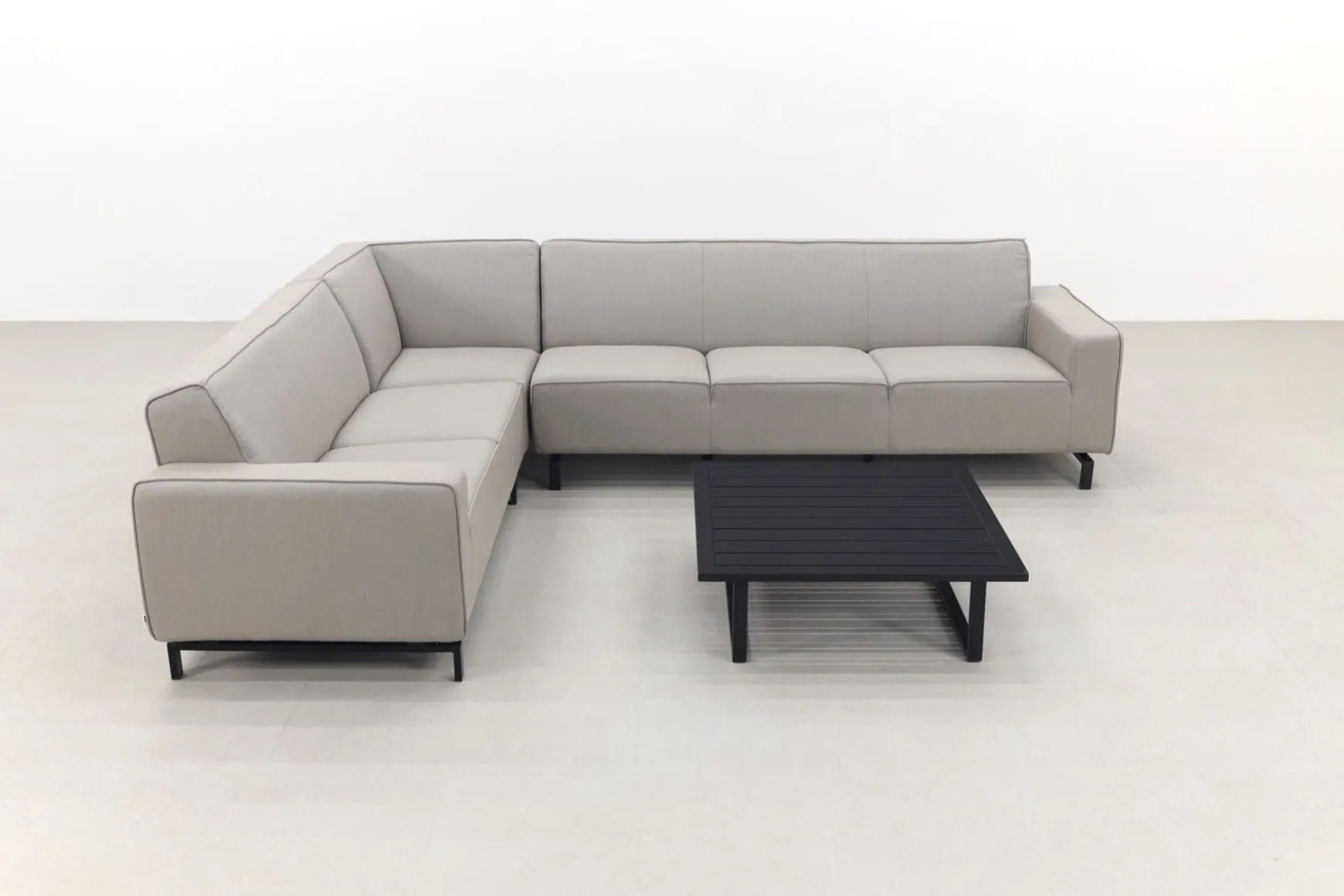 Boavista/Cuba Sunbrella loungeset - Nature Grey - 4-delig - Links