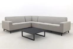 Boavista/Cuba Sunbrella loungeset - Nature Grey - 4-delig - Links