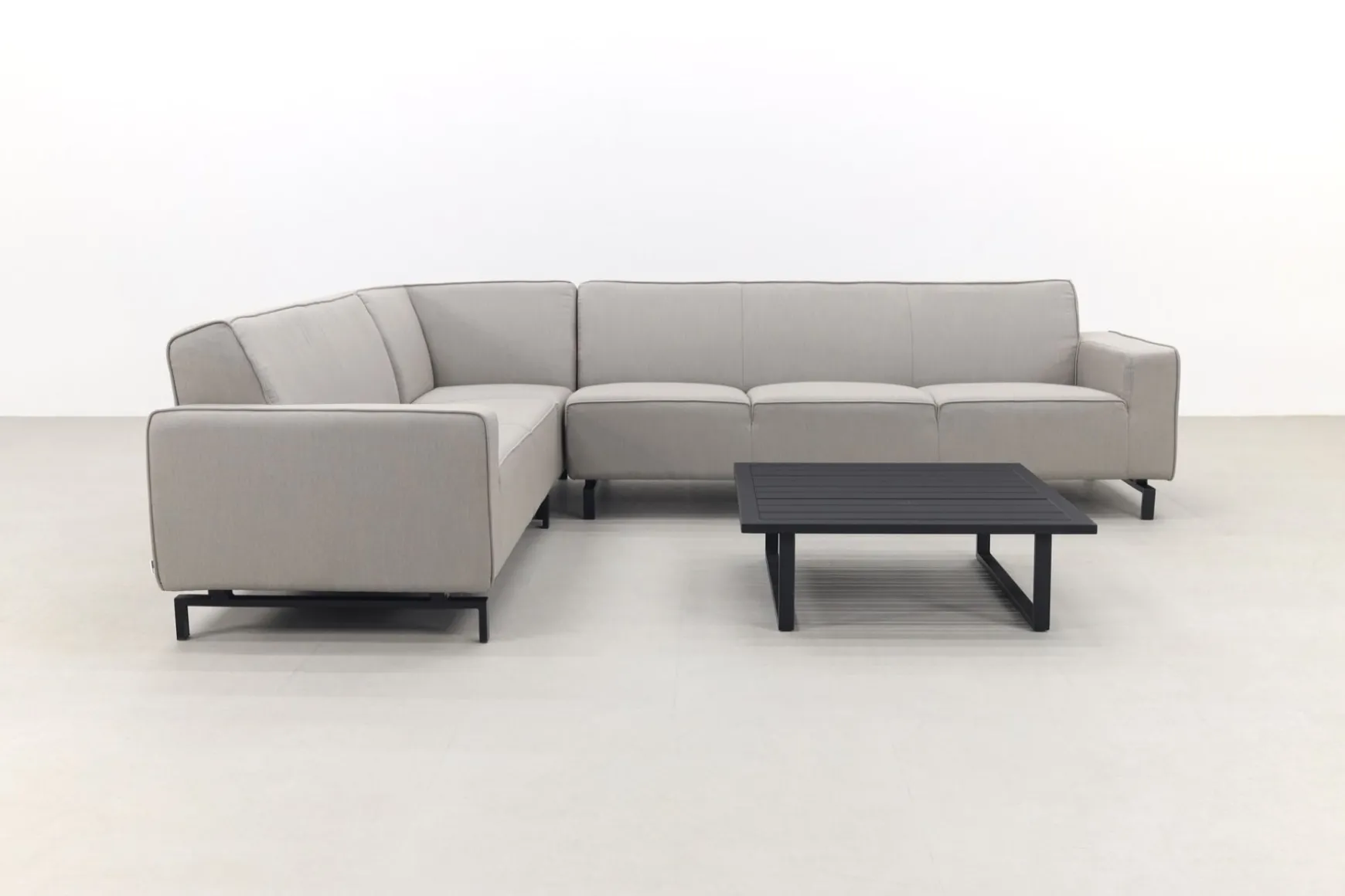 Boavista/Cuba Sunbrella loungeset - Nature Grey - 4-delig - Links