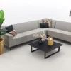 Boavista/Cuba Sunbrella loungeset - Nature Grey - 4-delig - Rechts