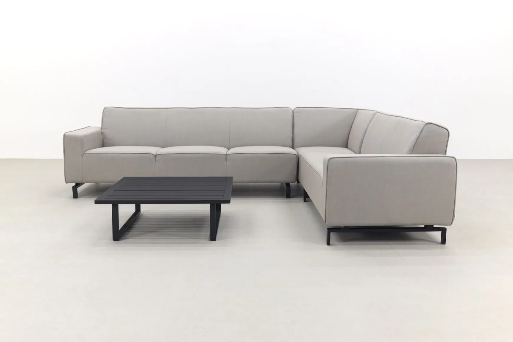 Boavista/Cuba Sunbrella loungeset - Nature Grey - 4-delig - Rechts