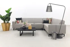 Boavista/Cuba Sunbrella loungeset - Nature Grey - 4-delig - Rechts