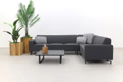 Boavista/Cuba Sunbrella loungeset - Sooty - 4-delig - rechts