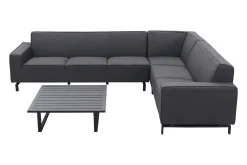 Boavista/Cuba Sunbrella loungeset - Sooty - 4-delig - rechts