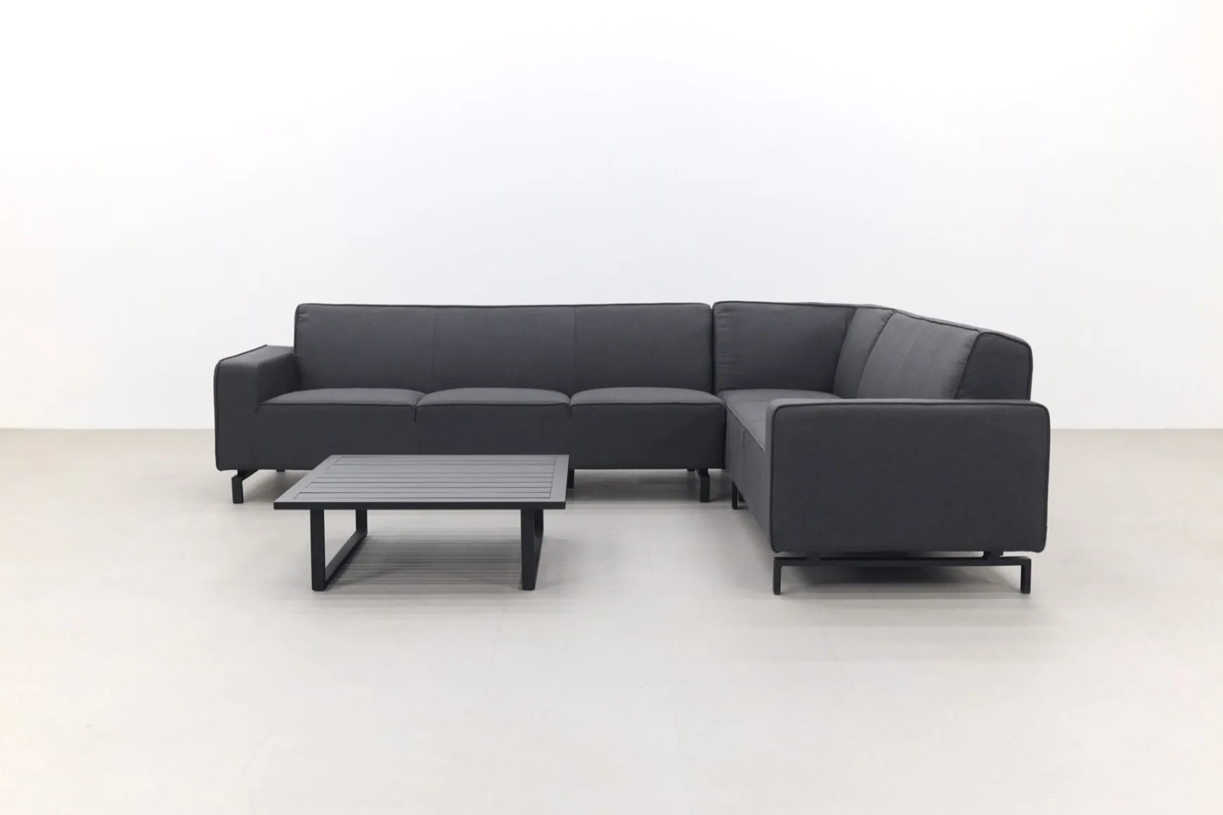 Boavista/Cuba Sunbrella loungeset - Sooty - 4-delig - rechts