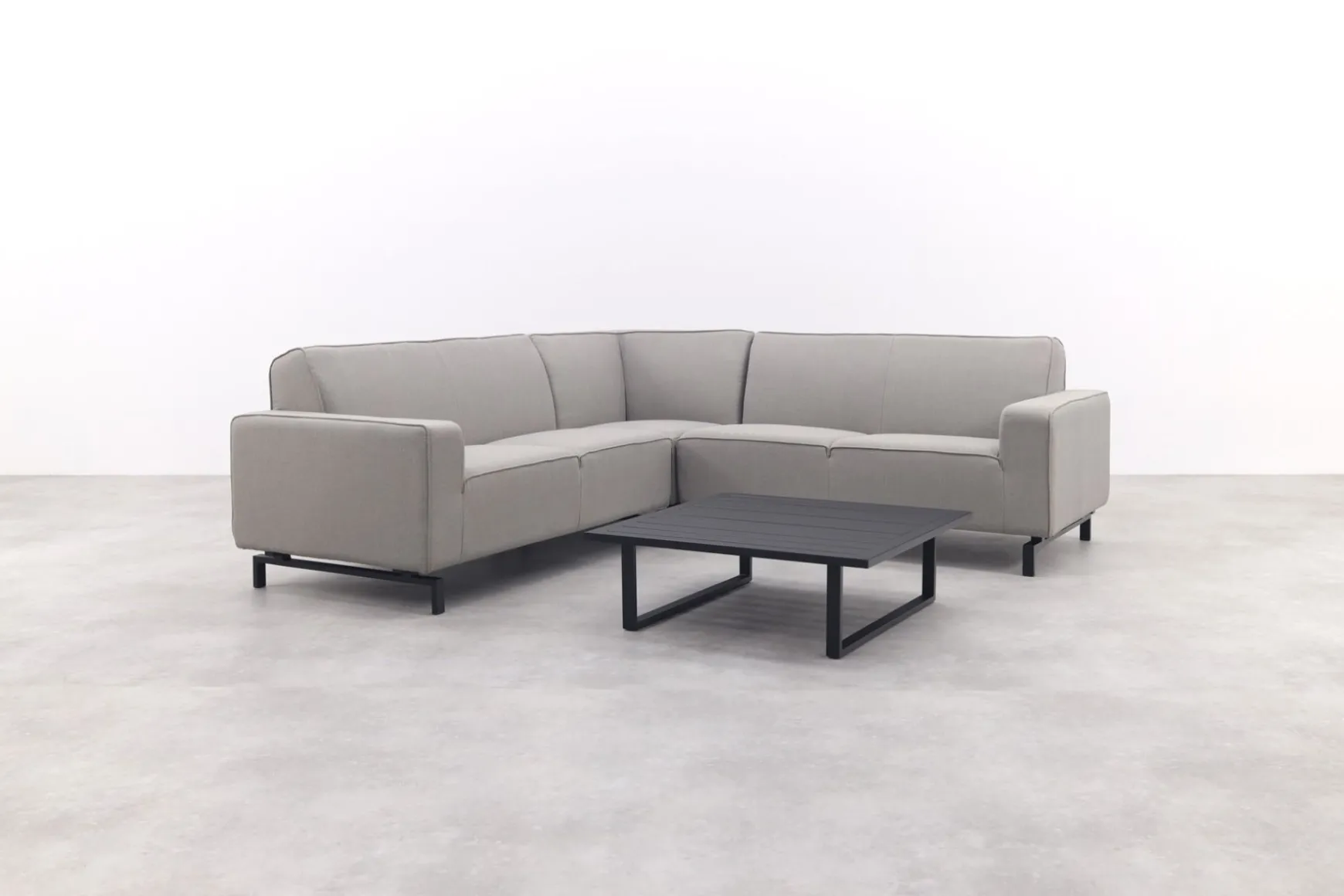 Boavista/Cuba Sunbrella loungeset (4-delig) - Nature Grey