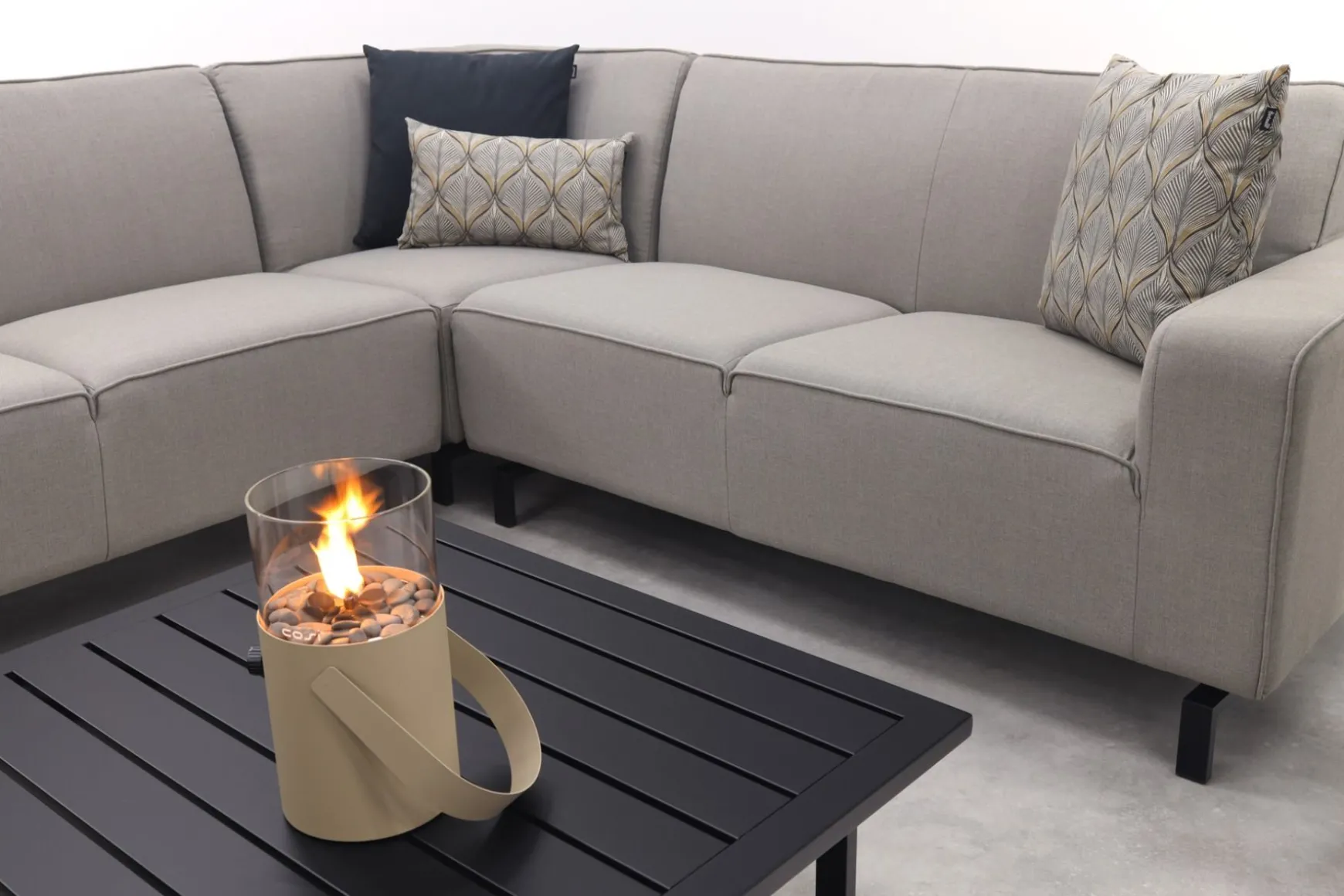 Boavista/Cuba Sunbrella loungeset (4-delig) - Nature Grey
