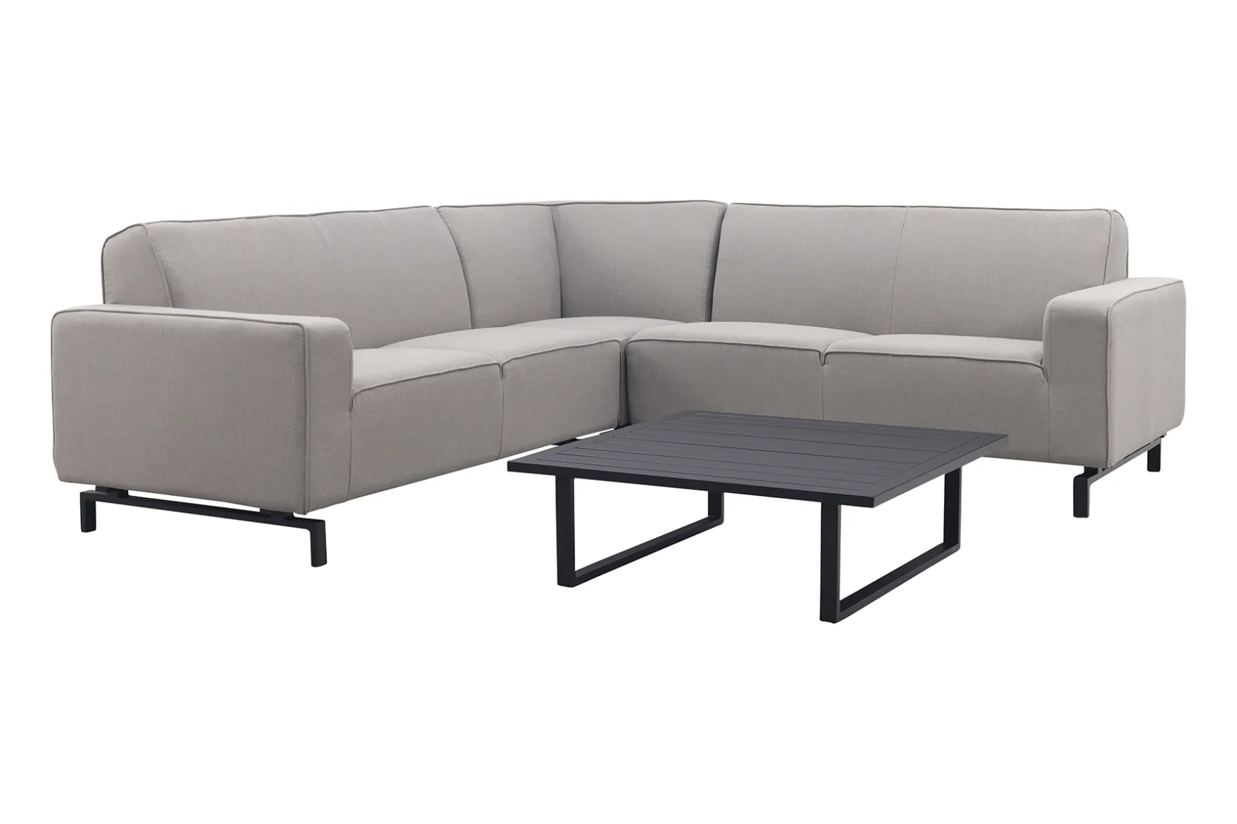 Boavista/Cuba Sunbrella loungeset (4-delig) - Nature Grey