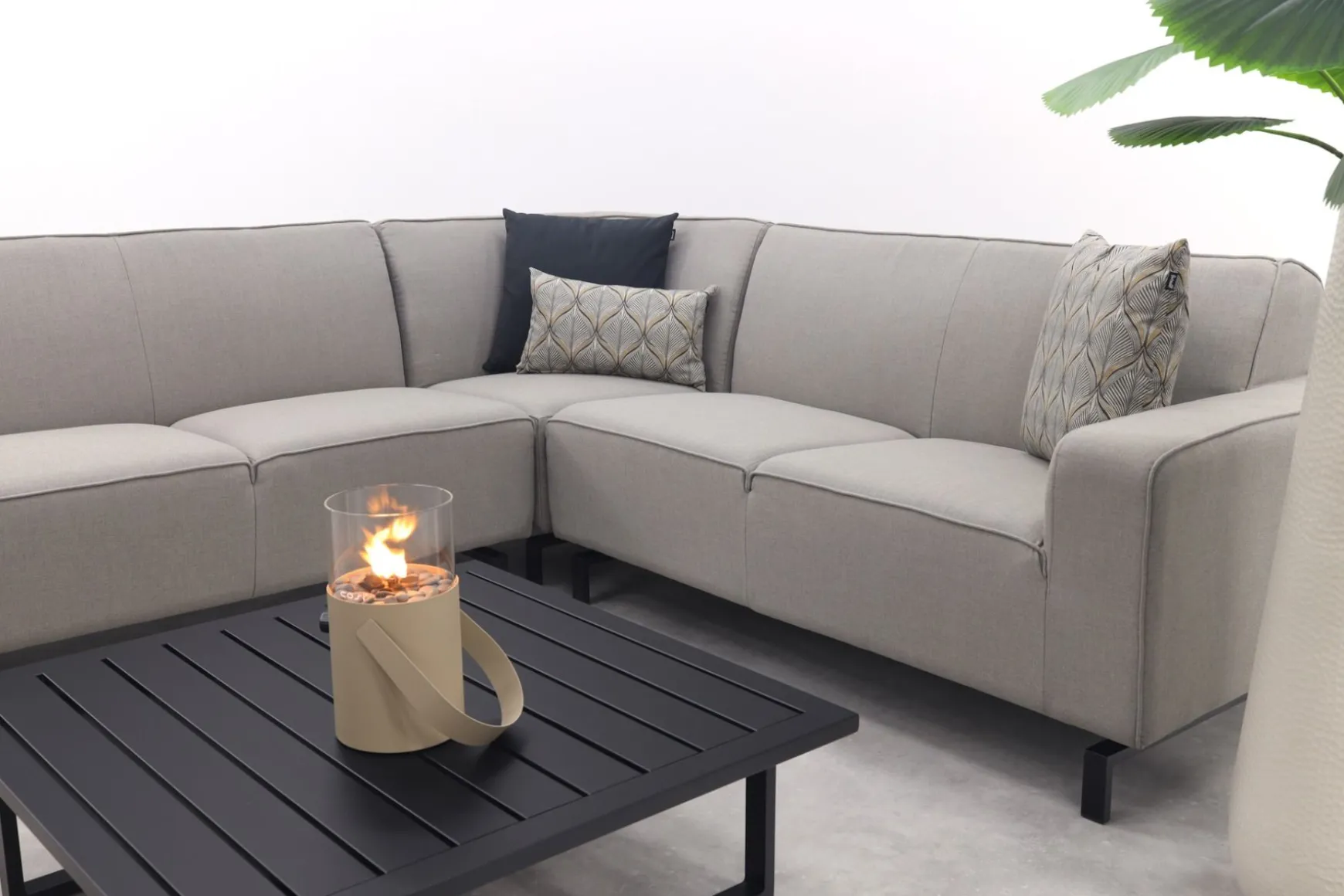 Boavista/Cuba Sunbrella loungeset (4-delig) - Nature Grey