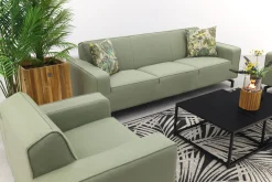 Boavista/Royalty stoel-bank loungeset - Heritage leaf - 5-delig