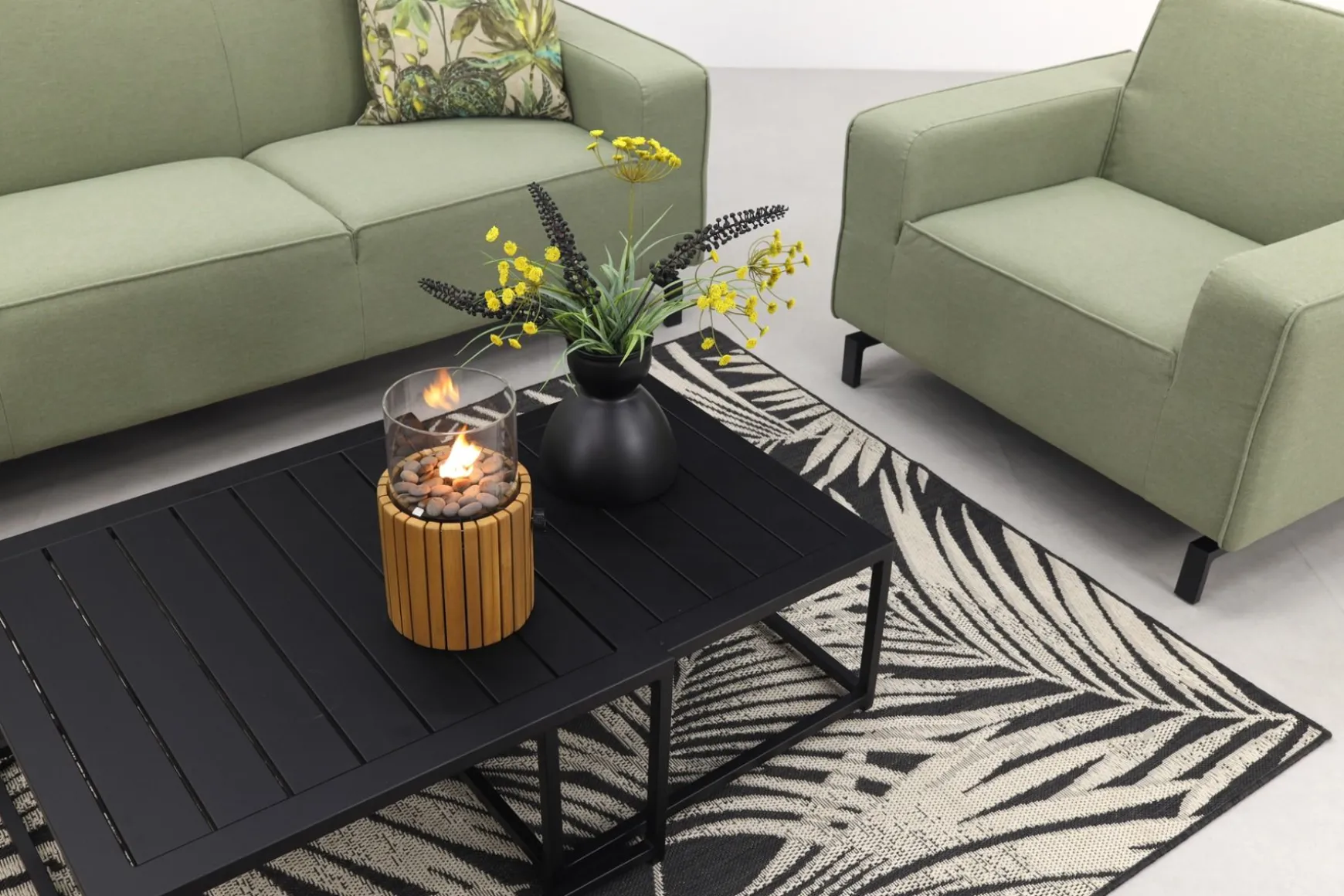 Boavista/Royalty stoel-bank loungeset - Heritage leaf - 5-delig