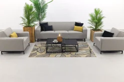 Boavista/Royalty stoel-bank loungeset - Nature Grey - 5-delig