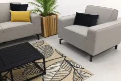 Boavista/Royalty stoel-bank loungeset - Nature Grey - 5-delig