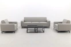 Boavista/Royalty stoel-bank loungeset - Nature Grey - 5-delig