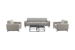 Boavista/Royalty stoel-bank loungeset - Nature Grey - 5-delig