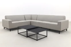 Boavista/Royalty Sunbrella loungeset - Nature Grey - 5-delig - Links