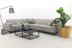 Boavista/Royalty Sunbrella loungeset - Nature Grey - 5-delig - Links