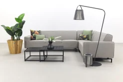 Boavista/Royalty Sunbrella loungeset - Nature Grey - 5-delig - Rechts