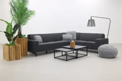 Boavista/Royalty Sunbrella loungeset - Sooty - 5-delig - rechts