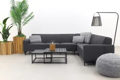 Boavista/Royalty Sunbrella loungeset - Sooty - 5-delig - rechts