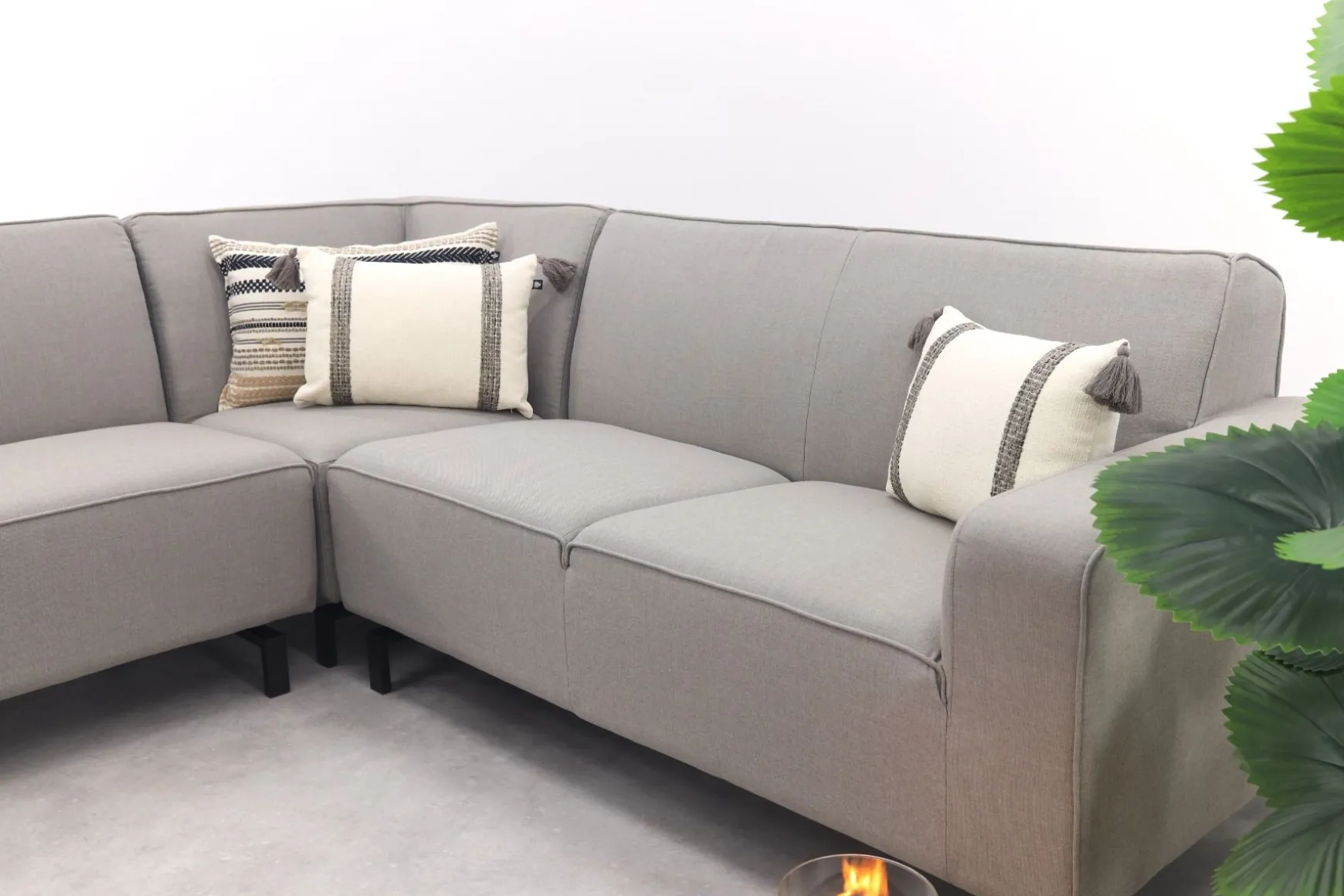 Boavista Sunbrella hoekbank (3-delig) - Nature Grey