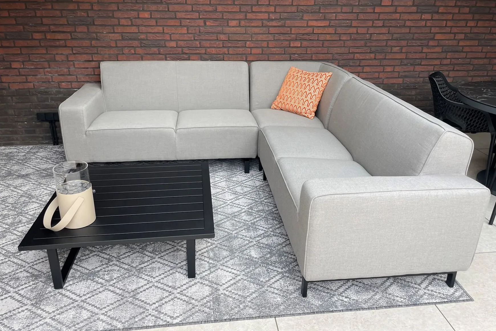 Boavista Sunbrella hoekbank (3-delig) - Nature Grey