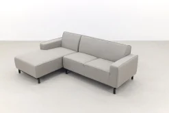 Boavista Sunbrella loungebank chaise longue - Nature Grey - 2-delig - rechts