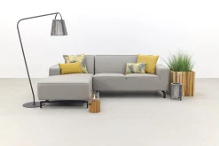 Boavista Sunbrella loungebank chaise longue - Nature Grey - 2-delig - rechts