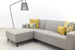 Boavista Sunbrella loungebank chaise longue - Nature Grey - 2-delig - rechts