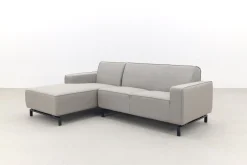Boavista Sunbrella loungebank chaise longue - Nature Grey - 2-delig - rechts