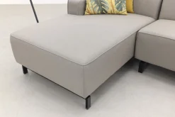 Boavista Sunbrella loungebank chaise longue - Nature Grey - 2-delig - rechts