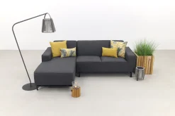 Boavista Sunbrella loungebank chaise longue - Sooty - 2-delig - rechts