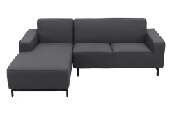 Boavista Sunbrella loungebank chaise longue - Sooty - 2-delig - rechts