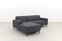 Boavista Sunbrella loungebank chaise longue - Sooty - 2-delig - rechts