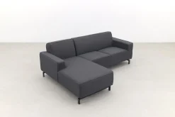 Boavista Sunbrella loungebank chaise longue - Sooty - 2-delig - rechts