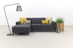 Boavista Sunbrella loungebank chaise longue - Sooty - 2-delig - rechts
