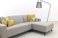 Boavista Sunbrella loungebank chaise longue - Nature Grey - 2-delig - links