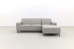 Boavista Sunbrella loungebank chaise longue - Nature Grey - 2-delig - links