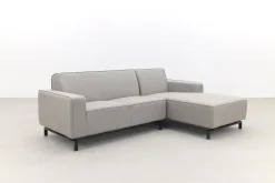 Boavista Sunbrella loungebank chaise longue - Nature Grey - 2-delig - links