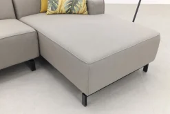 Boavista Sunbrella loungebank chaise longue - Nature Grey - 2-delig - links