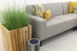 Boavista Sunbrella loungebank chaise longue - Nature Grey - 2-delig - links