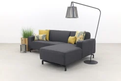 Boavista Sunbrella loungebank chaise longue - Sooty - 2-delig - links