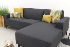 Boavista Sunbrella loungebank chaise longue - Sooty - 2-delig - links