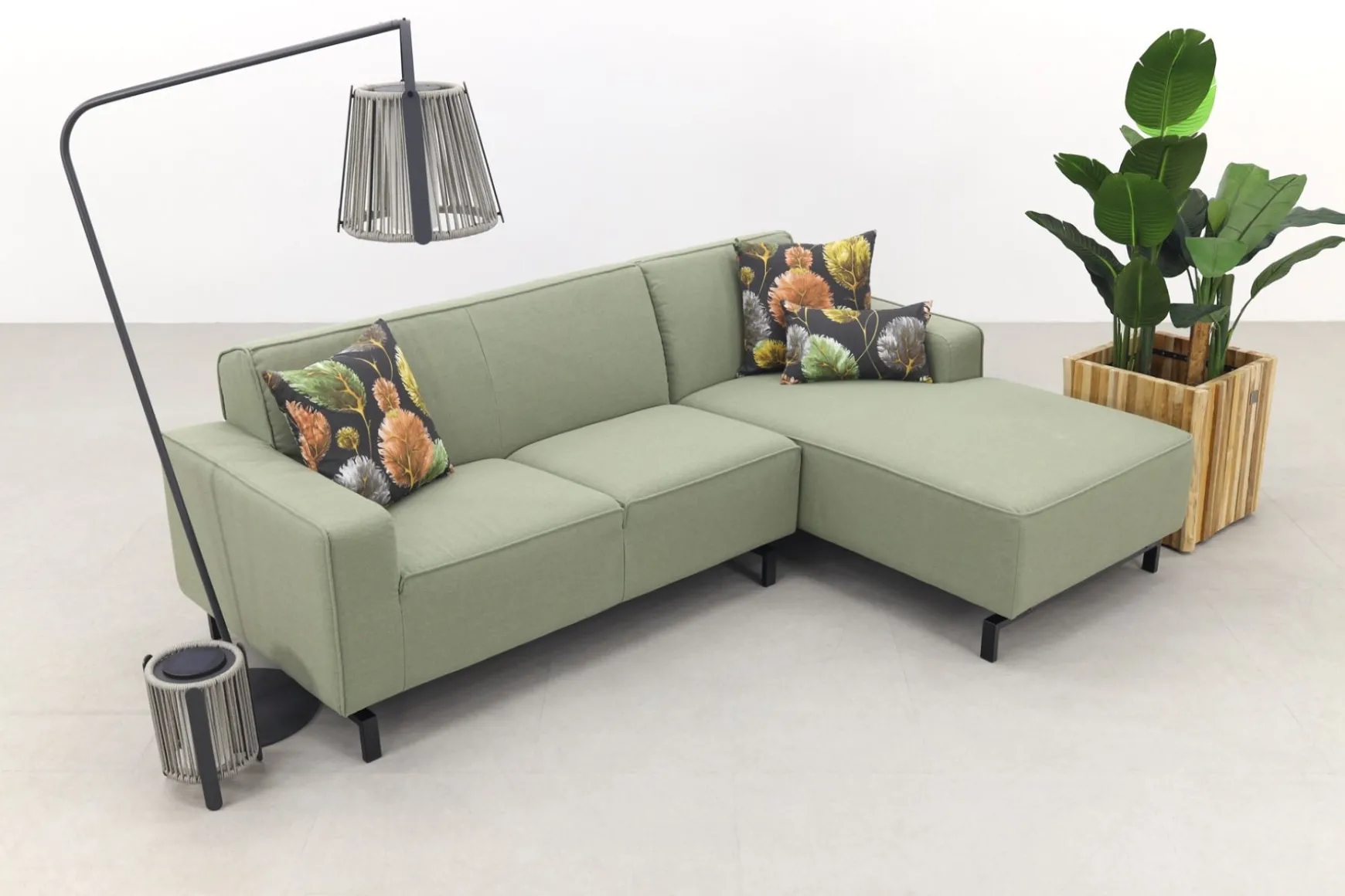 Boavista Sunbrella loungebank chaise longue - Heritage leaf - 2-delig - links