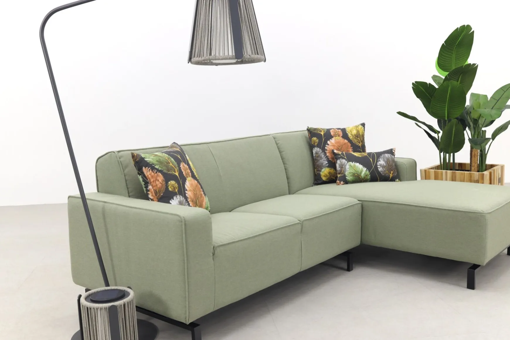 Boavista Sunbrella loungebank chaise longue - Heritage leaf - 2-delig - links