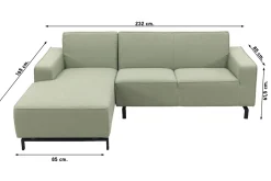 Boavista Sunbrella loungebank chaise longue - Heritage leaf - 2-delig - rechts